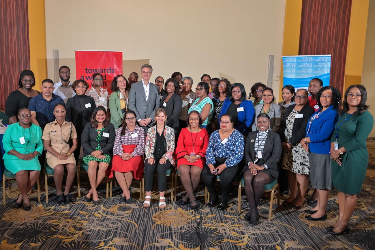 Group photo of GRB Workshop participants in Guyana