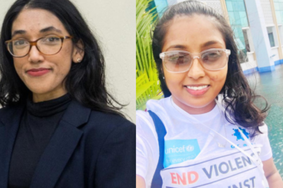 Images of Kalina Bulkhan and Lata Devie Jagmohan 